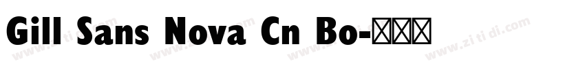 Gill Sans Nova Cn Bo字体转换